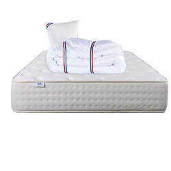 Acheter LUXURY LITERIE Matelas 90x190 cm, Purlux, 26cm, latex, indépendance du couchage, face été/hiver + Oreiller + Couette