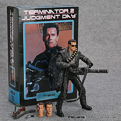 Universal 18 cm NECA Terminator 2: Verdict Day T800 Arnold Schwarzenegger PVC Action Figure Collectible Modèle Jouet 7(Le noir)