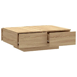 Acheter vidaXL Table basse chêne sonoma 90x60x31 cm bois d'ingénierie