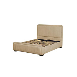 Acheter Vente-Unique Lit coffre 160 x 200 cm - Tissu - Beige + Matelas - SERENA II