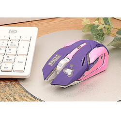 Universal Souris sans fil Nouveau jeu de pionnier Overwatch Luna Game sans fil MUTE CHARGING MONDE COLORFURE WIRESS