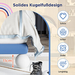 Acheter ComfortXL Lit Avec Sommier À Lattes Et Tête De Lit, Matelas Non Inclus, Bleu