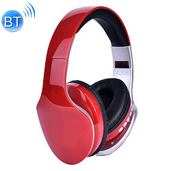 Yonis Casque Bluetooth Pliable 4.0 Sans Fil Avec Micro, Autonomie 10H, Confortable + SD 16Go Casque Bluetooth Pliable 4.0 Sans Fil Avec Micro 8h De Musique 10h De Conversation + SD 16Go Rouge YONIS