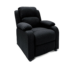 Fauteuil relax Riga tissu Noir