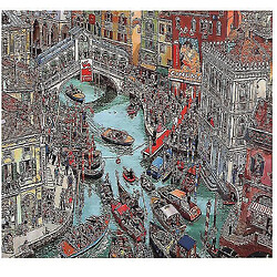 Universal 1000 pièces Venise Town Puzzle Bricolage Puzzle Jouets Assemblage Images Déco