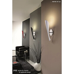 Avis Luminaire Center Applique murale Pop avec interrupteur 1 Ampoule E27, noir brillant/arylique blanc/chrome poli