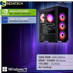 Sedatech PC Gamer • Intel i9-11900KF • RTX4060 • 32Go RAM • 1To SSD M.2 • Windows 11