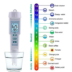 Justgreenbox Outil de mesure de haute précision de test de qualité de l'eau de mètre de PH/EC/TDS/Temp 4 en 1 pour l'aquarium d'eau potable - 4000169480332