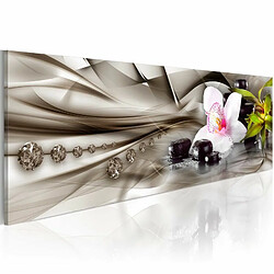 Paris Prix Tableau Zen Composition : Orchid, Bamboo & Stones 40 x 120 cm 