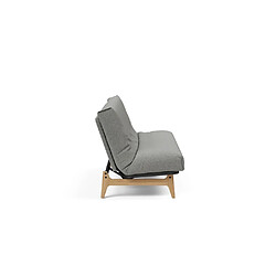 Inside 75 Canapé Lit ASLAK 120 Nordic Cover Soft Spring tissu 533 Bouclé Ash Grey