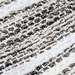 Acheter Thedecofactory TERRA COTTON LIGNES - Tapis 100% coton lignes noir-gris-blanc 120x170