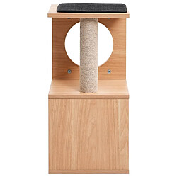 Avis Arbre à chat,niche pour chat avec tapis à gratter en sisal 60 cm -MN46516