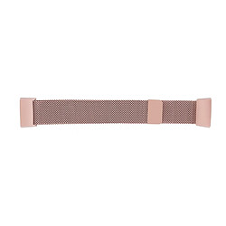 Wewoo Bracelet montre en métal pour Fitbit Charge 3 (or rose) 