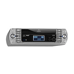 auna KR-400-CD Radio de cuisine avec tuners DAB+, PLL & FM , port USB et lecteur CD compatible MP3 - Argent 