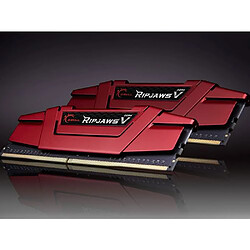 Gskill Ripjaws V - 4 x 8 Go - DDR4 2133 MHz CL15 - Rouge 32 Go de mémoire PC - 4 barettes de RAM DDR4 PC4-17000 - CAS 15 - F4-2133C15Q-32GVR