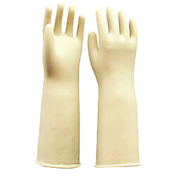 gants de latex de caoutchouc industriel de longue durée de travail gants de jardinage de sécurité blanc 60cm