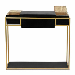 Avis Paris Prix Bureau Design Korma 91cm Noir & Or