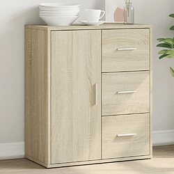 vidaXL Buffet chêne sonoma 60x31x70 cm bois d'ingénierie 