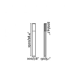 faro Balise de jardin gris foncé Datna 1 ampoule