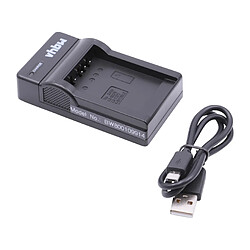 vhbw chargeur Micro USB avec câble pour caméra Samsung SMX-C24, SMX-K40, SMX-K400, SMX-K44, SMX-K442, SMX-K44BP, SMX-K45, SMX-K45BP, SMX-K45LN 