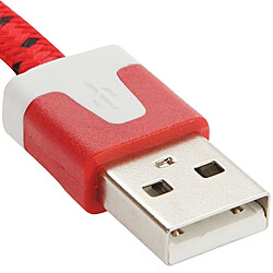 Wewoo Câble rouge micro USB vers USB / de chargement, Longueur: 2m