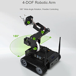 Robot A Chenille En Kit A Monter Soi Même DIY Intellegence Artificielle Caméra Grand Angle 8 MP YONIS pas cher