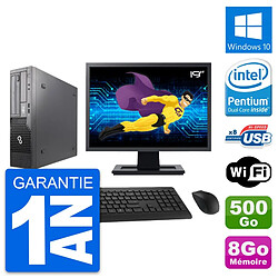 PC Fujitsu E500 DT Ecran 19" Intel G630 RAM 8Go Disque 500Go Windows 10 Wifi - Occasion