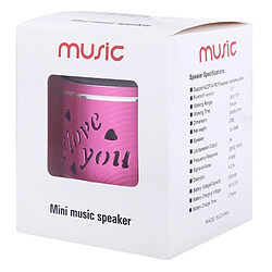 Wewoo Mini enceinte Bluetooth Magenta Mini Haut-Parleur Stéréo Portable, avec Microphone Intégré & RVB LED, Appels Mains Libres & Carte TF & AUX IN, Distance Bluetooth: 10m pas cher