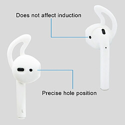 Avis Wewoo Anti poussière Oreillettes sans fil Bluetooth écouteurs en silicone pour Apple AirPods (blanc)