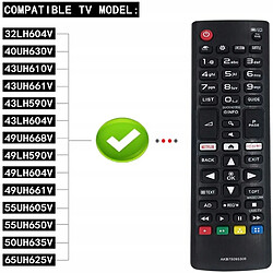 GUPBOO Télécommande Universelle de Rechange pour télécommande TV LG AKB75095308 AKB