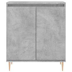 Maison Chic Buffet,Meuble de Rangement,commode pour salon,Cuisine Gris béton 60x35x70 cm Bois d'ingénierie -MN51448 pas cher