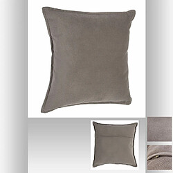 Avis Atmosphera, Createur D'Interieur Coussin design Lilou - Taupe - 45 x 45 cm