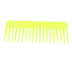 Acheter Peigne brosse à cheveux shampooing démêlant salon de dent large pour les cheveux épais bouclés jaune