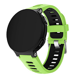 Wewoo Bracelet pour montre connectée de en silicone Smartwatch Garmin Forerunner 735XT vert