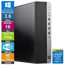 HP 800 G3 SFF i5-6500 3.60GHz 16Go/1To Wifi W10 - Reconditionné