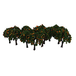 Modèle arbres fruitiers HO Maquette Train électrique Jouef Accessoire Lot 20 Arbre Fruit Orange 4cm