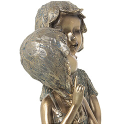 Figurine Décorative Alexandra House Living Doré Plastique Enfants 16 x 20 x 29 cm