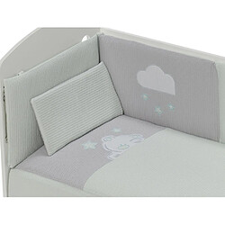 Interbaby Parure de lit 3 Pcs. Nid d'abeille Mod. Viggo Vert 