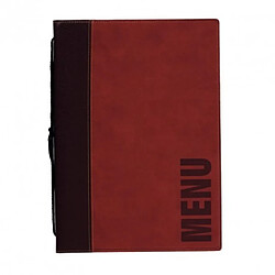 Materiel Chr Pro Protège-menus contemporain Securit rouge foncé - Format A5 -