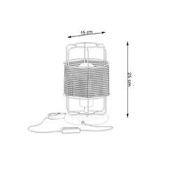 Sollux Lampe de table industrielle noire 1x E27 pas cher