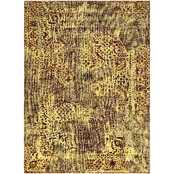 Vidal Tapis de laine 268x196 jaune Vintage Royal 