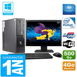 PC Fujitsu Esprimo E500 E85+ SFF G640 RAM 4Go Disque 500Go Wifi W7 Ecran 19" · Occasion 