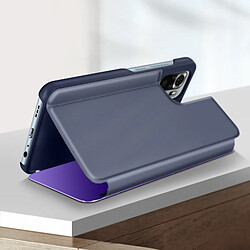 Acheter Avizar Housse Xiaomi Redmi Note 10 et Note 10s Clapet translucide Miroir Support Violet