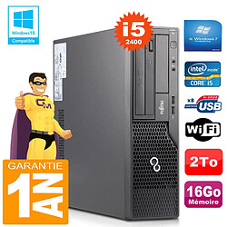 PC Fujitsu Esprimo E500 E85+ SFF Core I5-2400 RAM 16Go Disque 2 To Wifi W7 · Occasion 