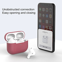 Acheter Wewoo Coque Pour AirPods Pro 3 Housse de protection sans fil écouteurs en silicone boucle rouge