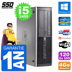 PC HP Compaq 6200 Pro SFF Intel i5-2400 RAM 4Go SSD 120Go Windows 10 Wifi · Occasion 