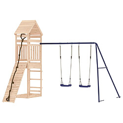 Maison Chic Aire de jeux d'extérieur | Maisonnette de jeu | Maison pour enfants bois de pin massif -GKD43304