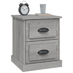 Acheter Maison Chic Table de chevet, Table de Nuit pour chambre salon sonoma gris 39x39x47,5 cm bois d'ingénierie