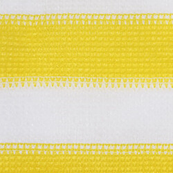 vidaXL Écran de balcon Jaune et blanc 120x600 cm PEHD