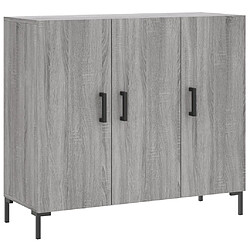 Maison Chic Buffet,Meuble de Rangement,commode pour salon,Cuisine sonoma gris 90x34x80 cm bois d'ingénierie -MN29306